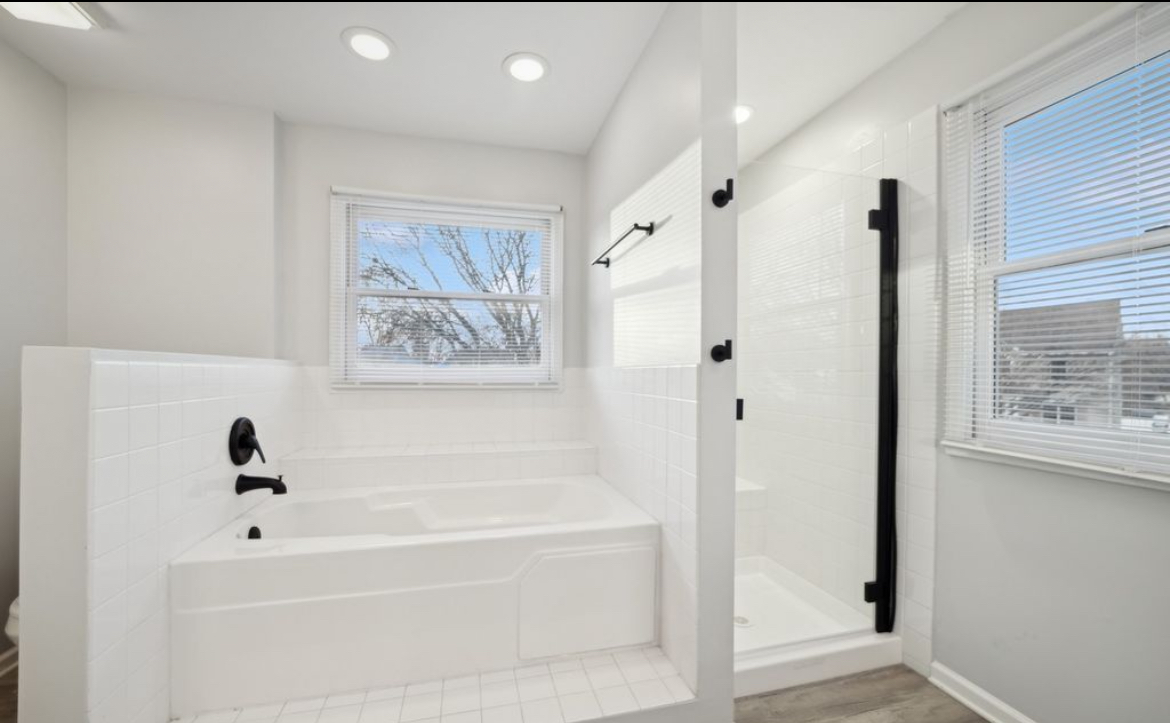 Modern Master Bathroom - full remodel project by Custom Bath and Tile in Aurora